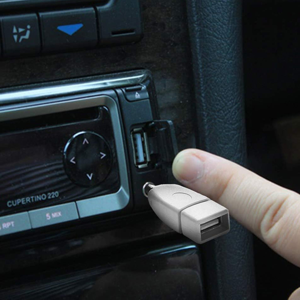 USB 2.0 Female to 3.5mm Male Jack Audio Converter Adapter 4 Pole TRRS AUX to USB Converter for Car Stereo Head Unit MP3 Audio Decoding U Disk Play