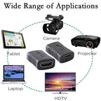 Mini HDMI Type C Female to HDMI Compatible Type A Female Adapter Coupler 4K 60Hz 3D Extender for Camera Camcorder Laptop TV Monitor Projector