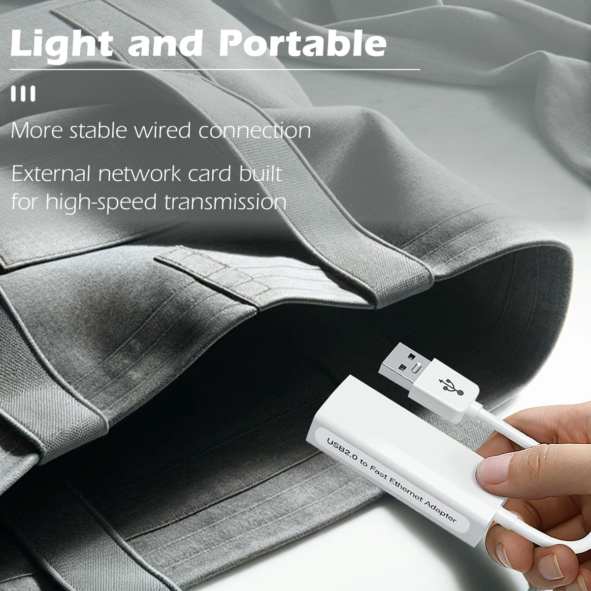 USB to Ethernet Adapter 100Mbps USB A to RJ45 Fast Ethernet LAN Network Converter Cable for PC Laptop Desktop TV Box Windows 11 10 8 7 macOS Linux