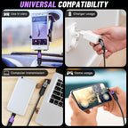USB C to USB C Adapter 180 Degree Rotating 240W PD Fast Charging USB 2.0 480Mbps LED Indicator for MacBook iPad iPhone Samsung Galaxy Google Pixel