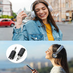3.5mm Mono Male to Stereo Female Adapter 2 Pole TS to 3 Pole TRS 1 8 Inch Audio Converter for Headphones Scanner Ham Radio Radio Speaker