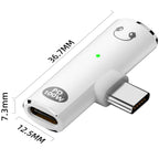 USB C to 3.5mm Headphone Adapter with 100W PD Charging DAC Audio TRRS Mic USB C Charger Port for iPhone 16 15 Galaxy Pixel iPad