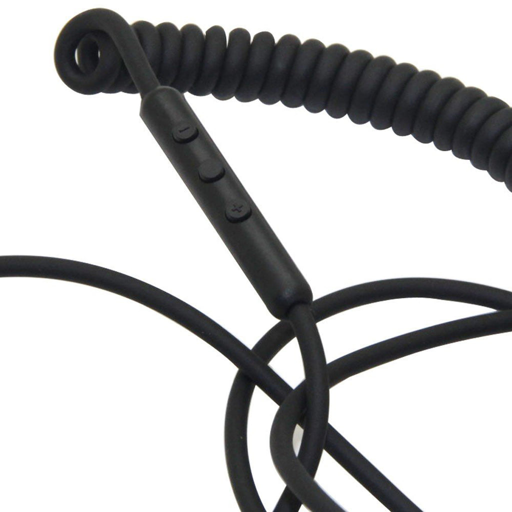 Replacement Audio Cable for Marshall Major 2 3 4 Monitor MID Headphones 3.5mm Coiled AUX Cord with Mic and Volume Control 90 Degree Right Angle Plugs