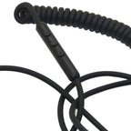 Replacement Audio Cable for Marshall Major 2 3 4 Monitor MID Headphones 3.5mm Coiled AUX Cord with Mic and Volume Control 90 Degree Right Angle Plugs