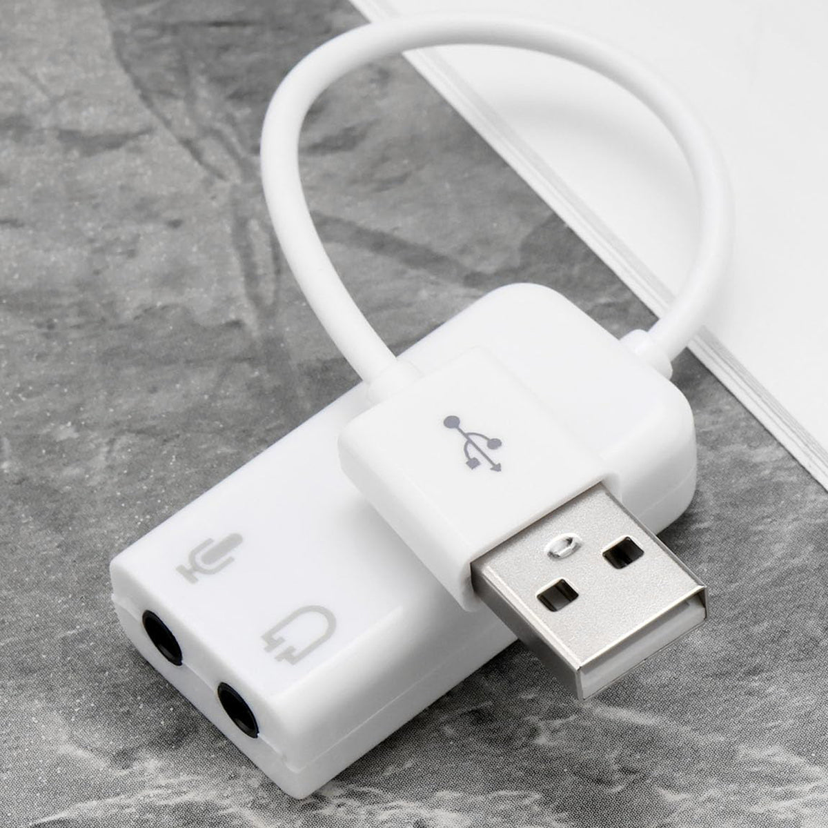 USB External Sound Card Audio Adapter 7.1 Channel 3.5mm AUX Headphone Jack Microphone Converter for PC Laptop Desktop Windows Mac Linux Raspberry Pi