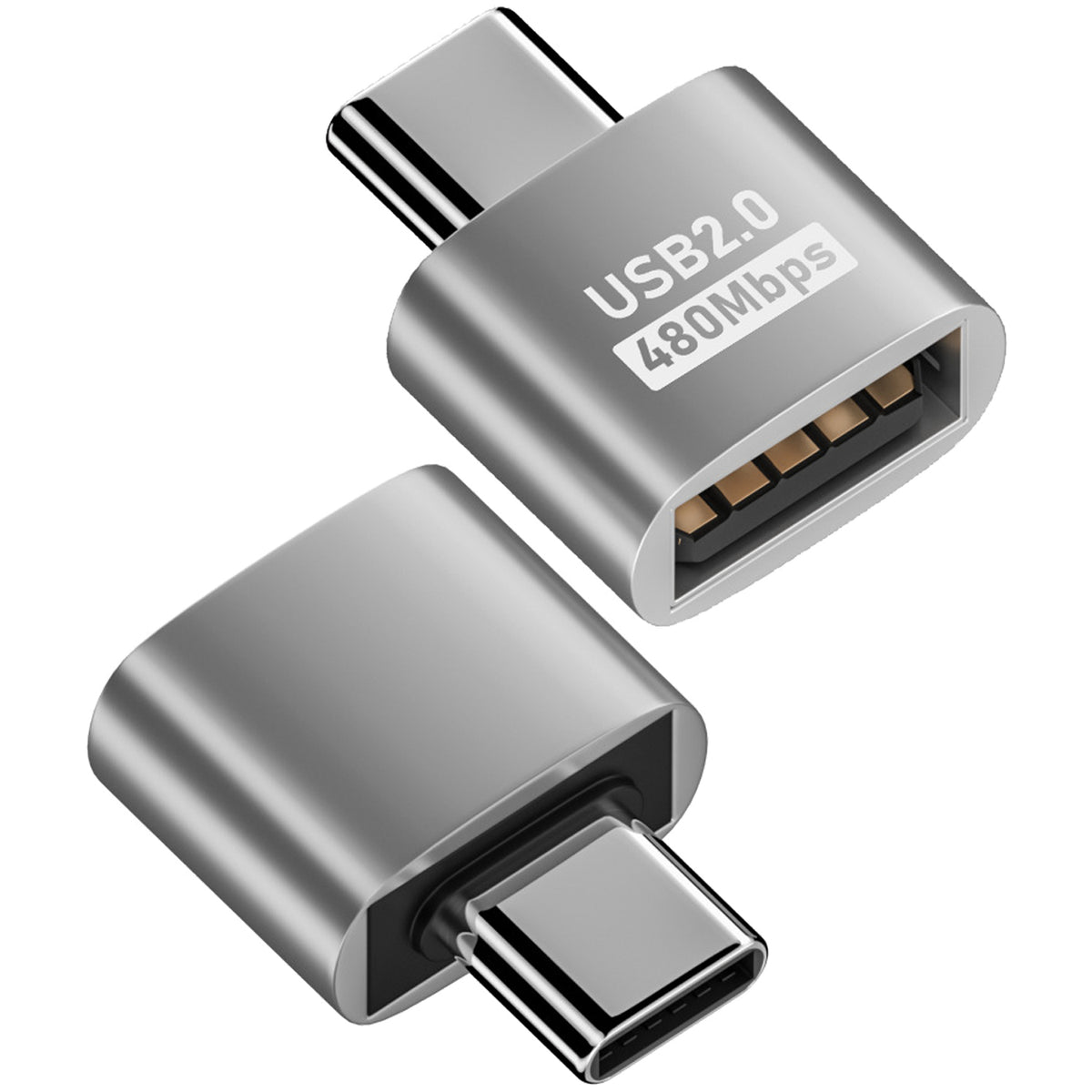 USB C to USB Adapter Type C Male to USB A Female OTG Converter 480Mbps Data Charging for MacBook iPhone 16 15 iPad Samsung Galaxy Flash Drive Keyboard