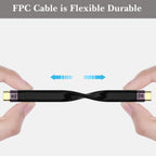 Short USB C to USB C Cable 13.8cm 40Gbps USB4 Thunderbolt 4 Compatible 100W PD Fast Charging 8K Video for SSD Dock MacBook Phone