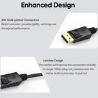DisplayPort to DVI I Adapter DP Male to DVI I 24+5 Female Converter 1080p 60Hz for Desktop Laptop Monitor Projector