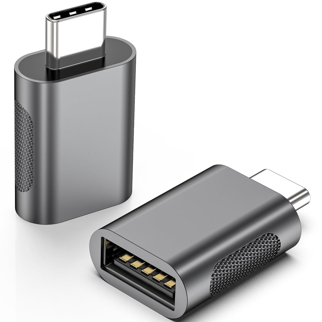USB C to USB 3.2 Adapter 10Gbps Type C Male to USB A Female OTG Converter Thunderbolt 4 3 Zinc Alloy for MacBook Pro Air iPad iPhone 16 15 Galaxy Flash Drive