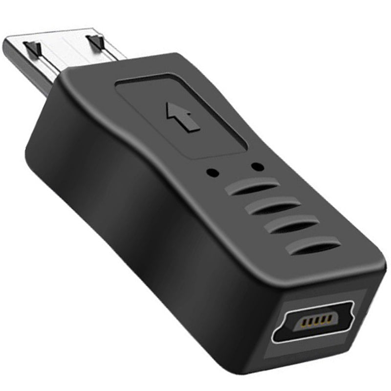 Micro USB Male to Mini USB Female Adapter Connector (Straight / Left-Angle / Right-Angle) for Charging and Data Sync