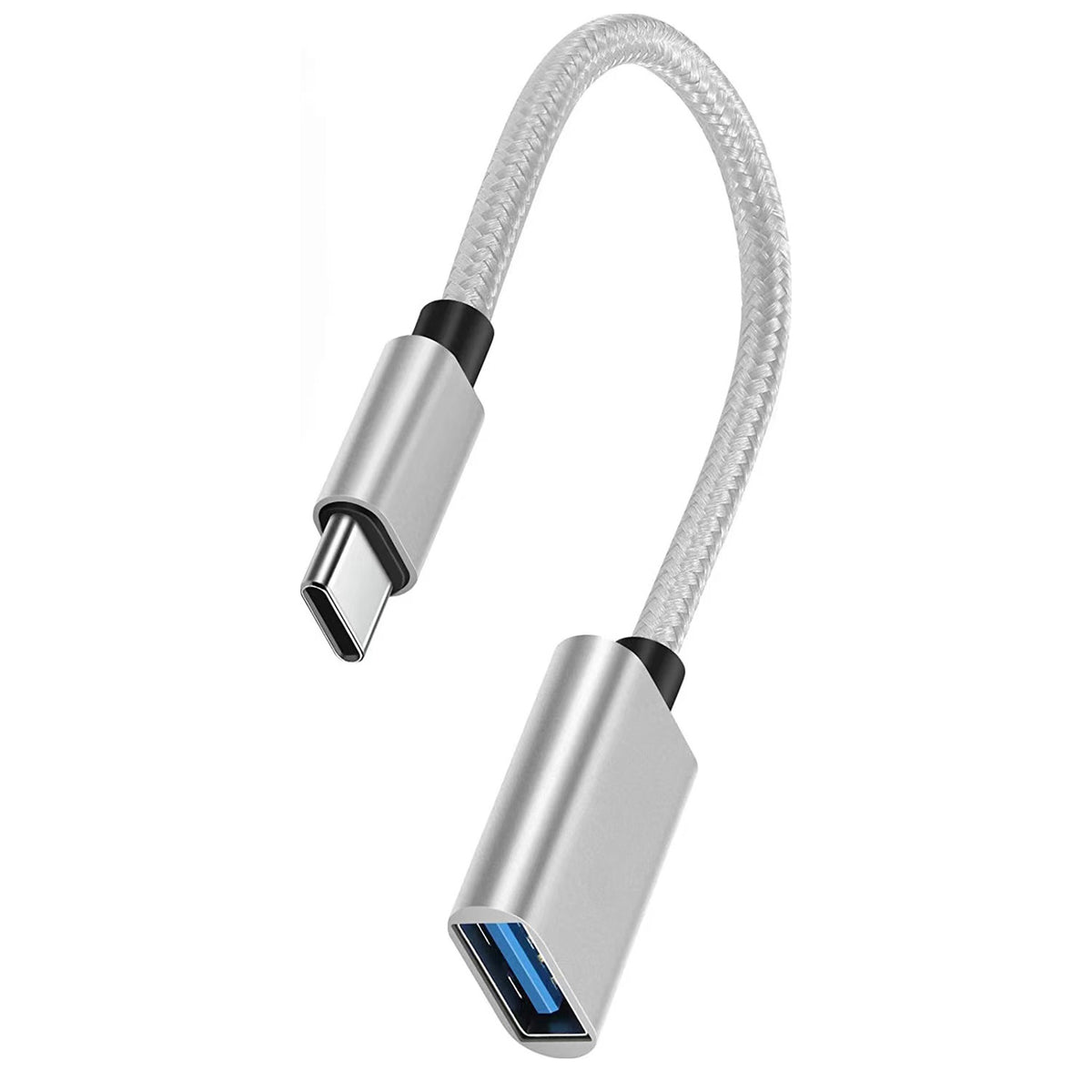 USB C to USB Adapter Type C Male to USB Female OTG Cable for iPhone 16 15 Pro Max MacBook Samsung Galaxy Android Connect USB Drive Mouse Keyboard