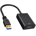 USB 3.0 to HDMI Adapter 1080P 60Hz Video Audio Converter for Windows PC Laptop Monitor HDTV TV Projector Mirror Extend Display