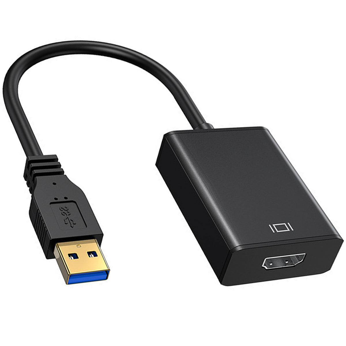 USB 3.0 to HDMI Adapter 1080P 60Hz Video Audio Converter for Windows PC Laptop Monitor HDTV TV Projector Mirror Extend Display