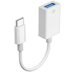 USB C to USB OTG Adapter Cable Type C Male to USB 3.0 Female Camera Connector for MacBook Pro iPad Galaxy Phone Tablet Flash Drive Mouse