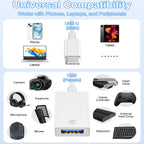 USB C to USB OTG Adapter Cable Type C Male to USB 3.0 Female Camera Connector for MacBook Pro iPad Galaxy Phone Tablet Flash Drive Mouse