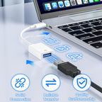 USB C to USB OTG Adapter Cable Type C Male to USB 3.0 Female Camera Connector for MacBook Pro iPad Galaxy Phone Tablet Flash Drive Mouse
