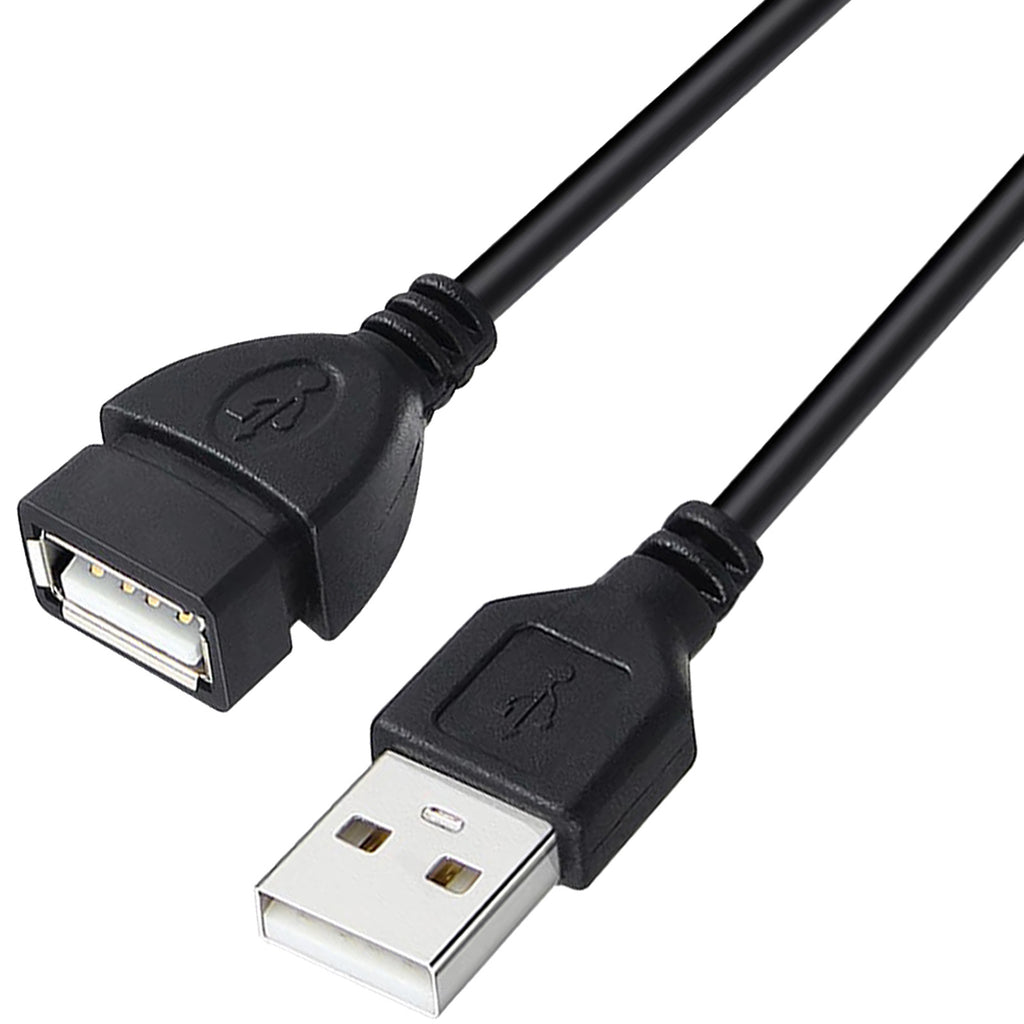 USB 2.0 Extension Cable Male to Female Extender Cord USB Type A Data Transfer Charging Lead for PC Laptop Printer Keyboard Mouse Flash Drive