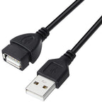 USB 2.0 Extension Cable Male to Female Extender Cord USB Type A Data Transfer Charging Lead for PC Laptop Printer Keyboard Mouse Flash Drive