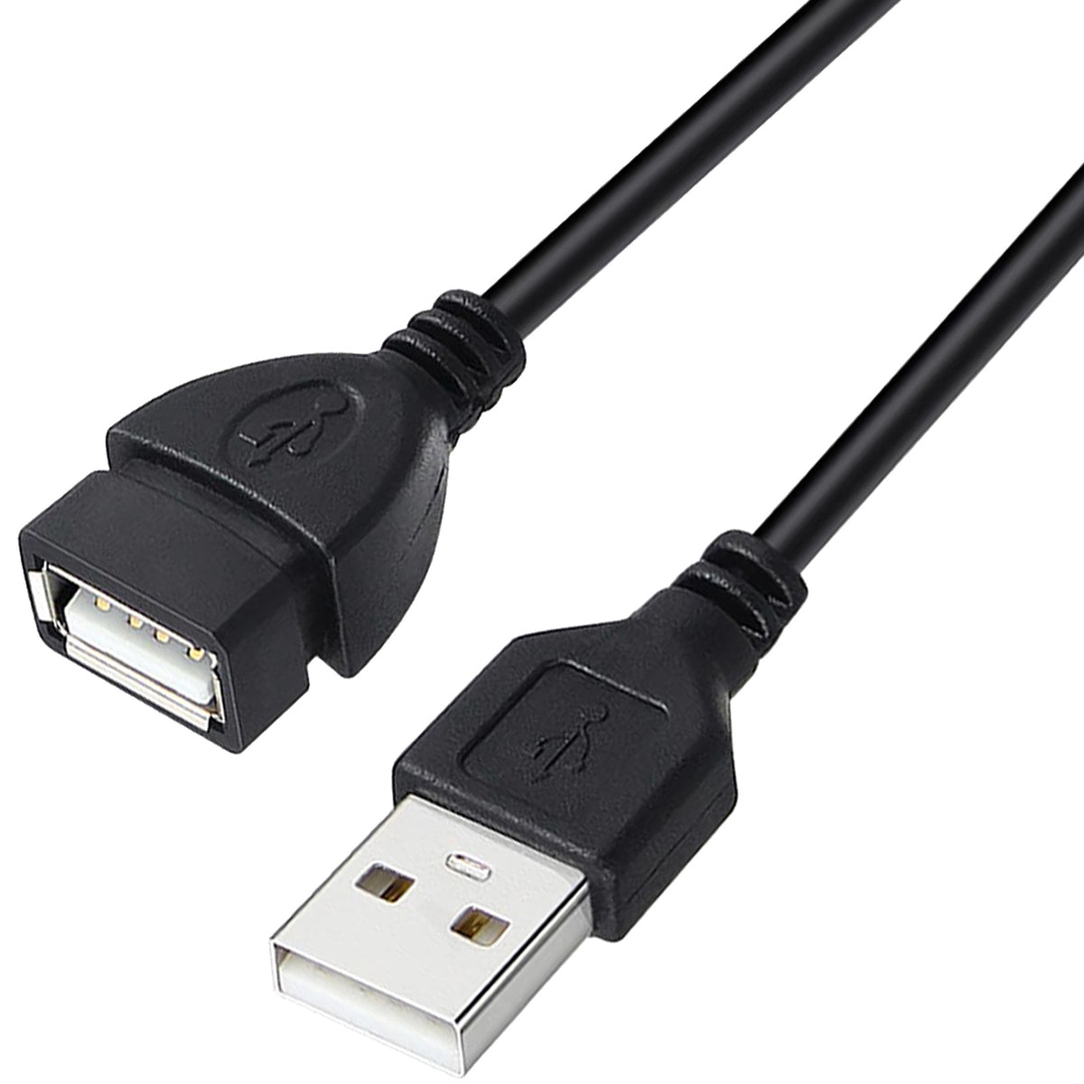 USB 2.0 Extension Cable Male to Female Extender Cord USB Type A Data Transfer Charging Lead for PC Laptop Printer Keyboard Mouse Flash Drive