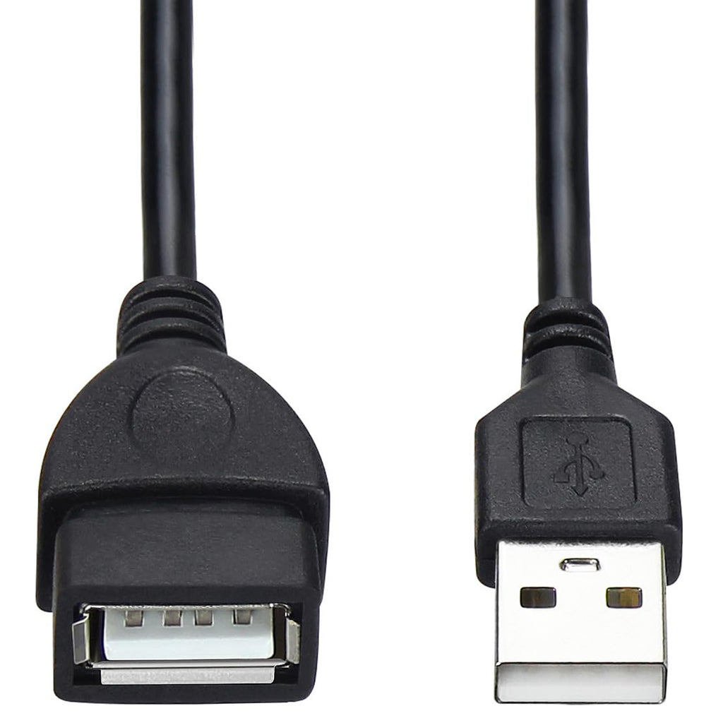 USB 2.0 Extension Cable Male to Female Extender Cord USB Type A Data Transfer Charging Lead for PC Laptop Printer Keyboard Mouse Flash Drive
