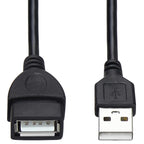USB 2.0 Extension Cable Male to Female Extender Cord USB Type A Data Transfer Charging Lead for PC Laptop Printer Keyboard Mouse Flash Drive