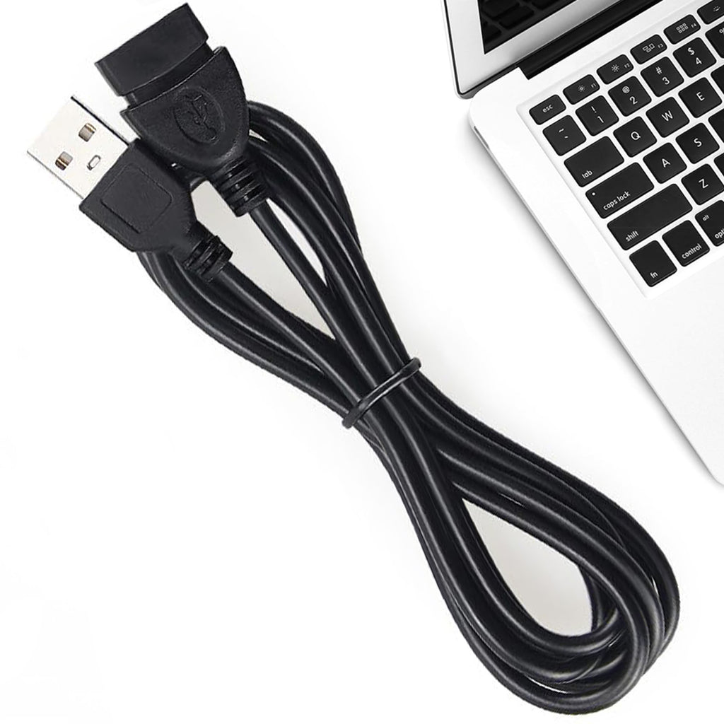 USB 2.0 Extension Cable Male to Female Extender Cord USB Type A Data Transfer Charging Lead for PC Laptop Printer Keyboard Mouse Flash Drive