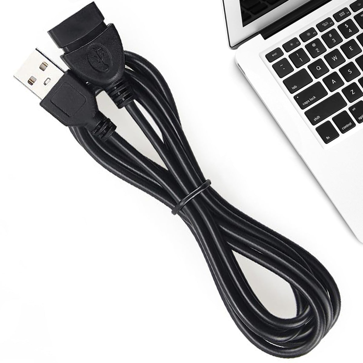 USB 2.0 Extension Cable Male to Female Extender Cord USB Type A Data Transfer Charging Lead for PC Laptop Printer Keyboard Mouse Flash Drive