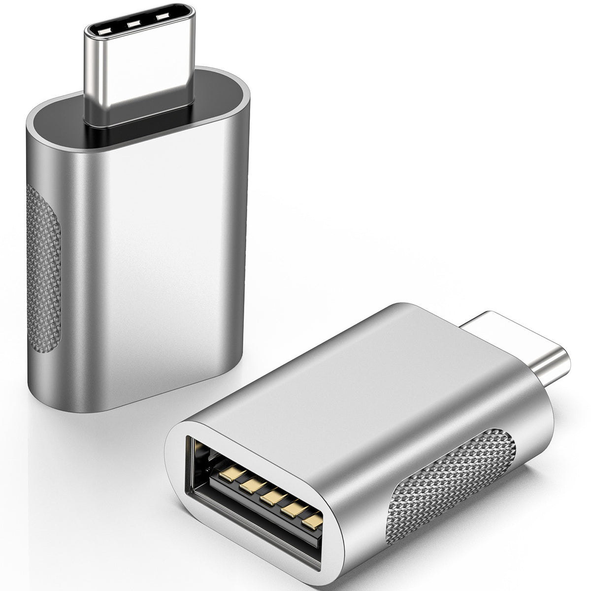 USB C to USB 3.2 Adapter 10Gbps Type C Male to USB A Female OTG Converter Thunderbolt 4 3 Zinc Alloy for MacBook Pro Air iPad iPhone 16 15 Galaxy Flash Drive
