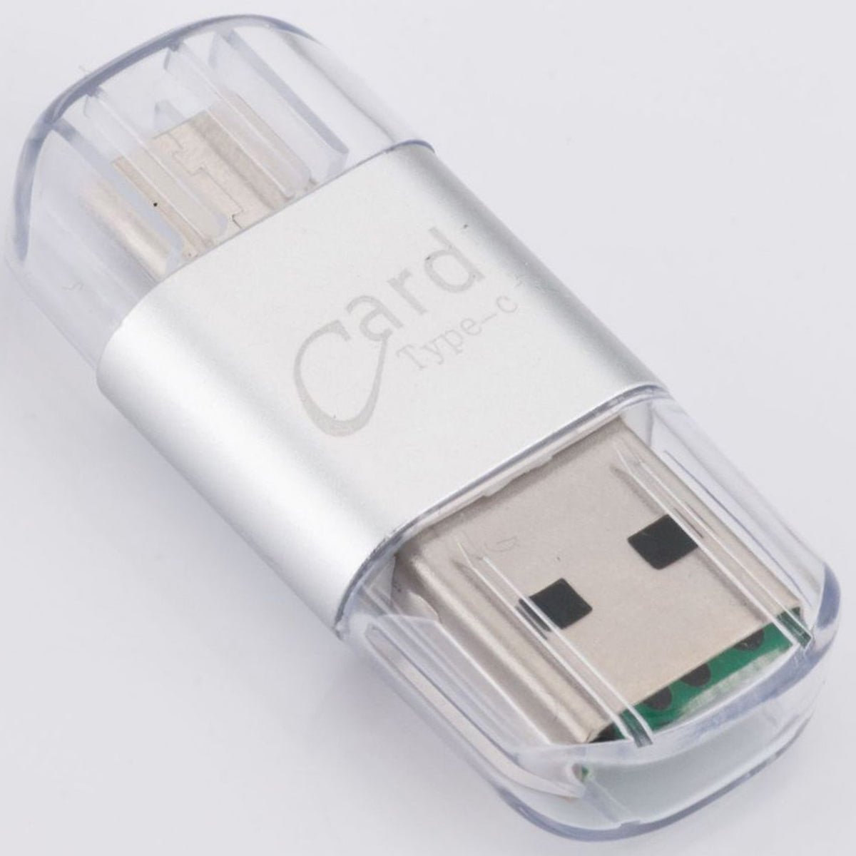 USB C and USB A Micro SD Card Reader 2 in 1 Dual Connector TF Memory Card Adapter OTG Converter for Android Phone iPad MacBook PC Laptop Dash Cam