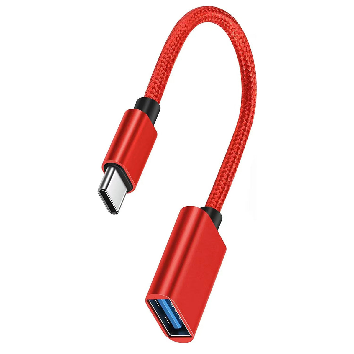 USB C to USB Adapter Type C Male to USB Female OTG Cable for iPhone 16 15 Pro Max MacBook Samsung Galaxy Android Connect USB Drive Mouse Keyboard