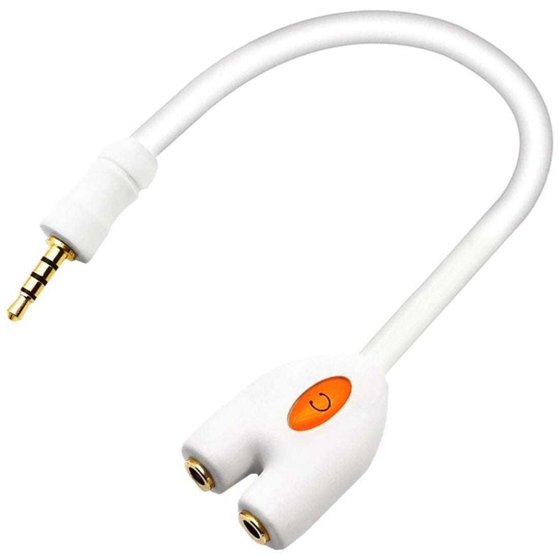 3.5mm TRRS Headphone Splitter Cable 4 Pole 1/8 Inch Male to 2 Female Aux Cord Dual Headset Mic Audio Y Adapter for Gaming Phone PC Laptop Controller