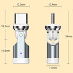 USB C Right Angle Adapter 240W PD Fast Charging 360 Degree Rotating 90 Degree for MacBook iPad iPhone 17 16 15 Samsung Galaxy Steam Deck Laptop