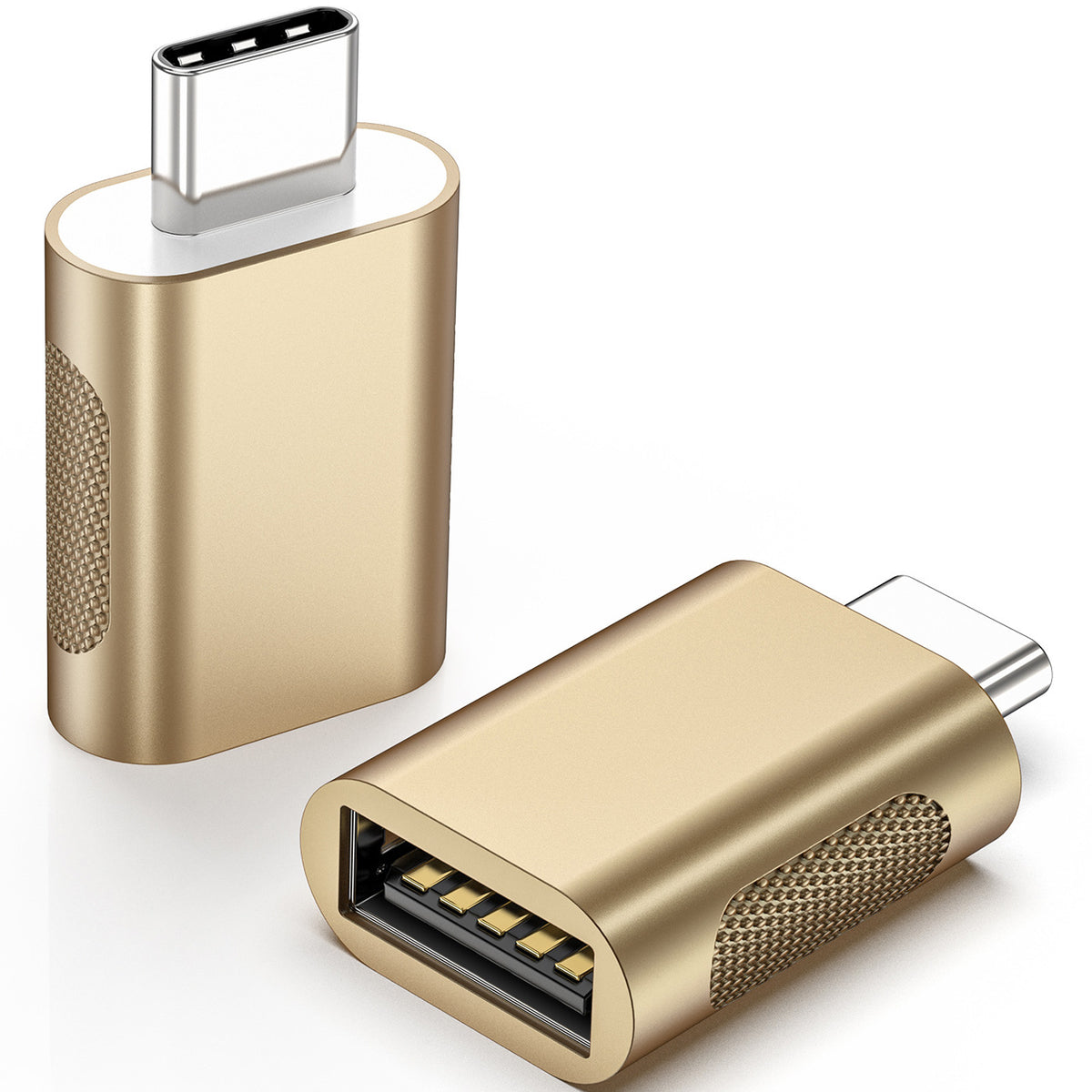 USB C to USB 3.2 Adapter 10Gbps Type C Male to USB A Female OTG Converter Thunderbolt 4 3 Zinc Alloy for MacBook Pro Air iPad iPhone 16 15 Galaxy Flash Drive