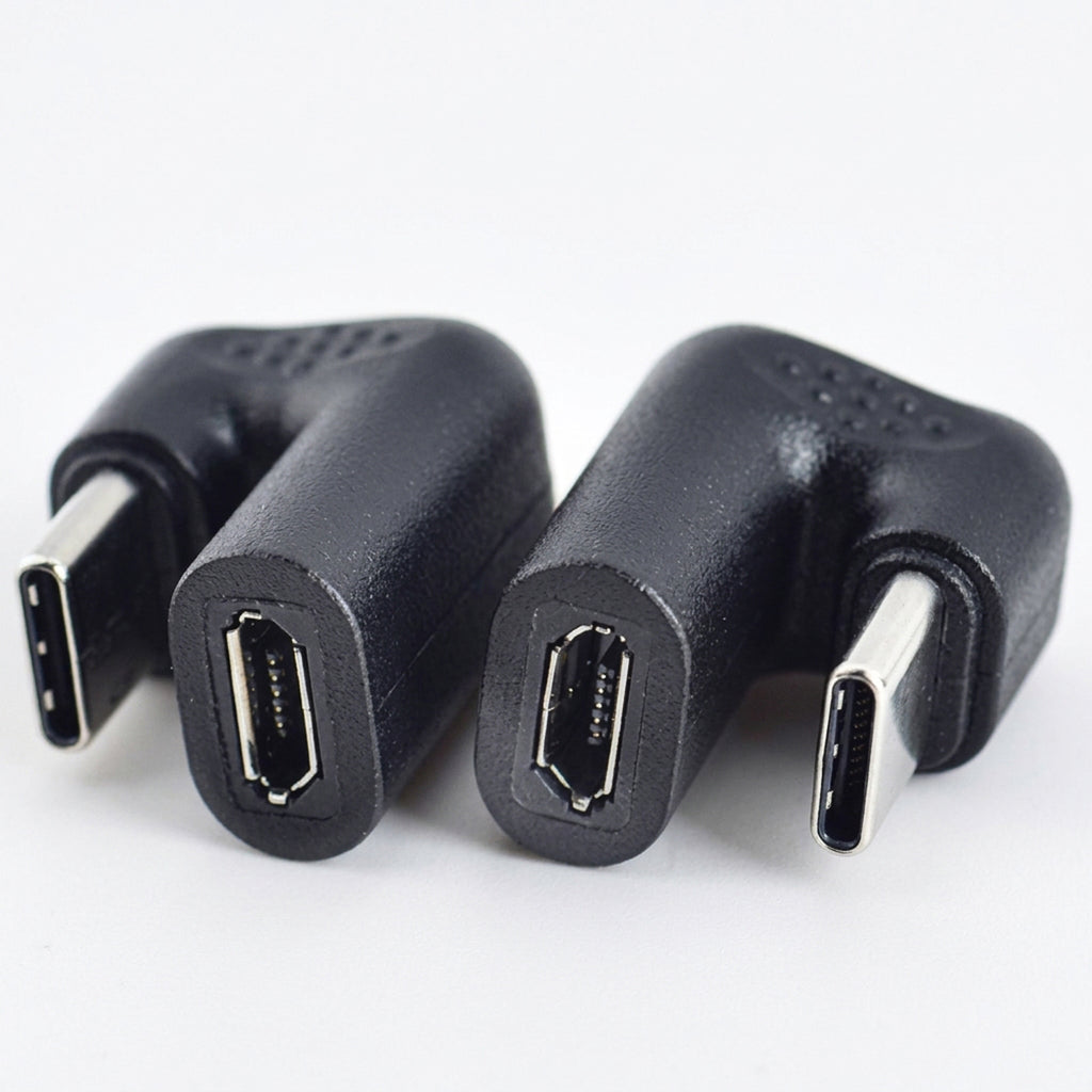 180 Degree USB C to Micro USB Adapter U Shaped Type C Male to Micro USB Female Data Sync Charging Converter for Samsung Galaxy S9 MacBook Google Pixel