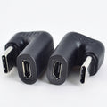 180 Degree USB C to Micro USB Adapter U Shaped Type C Male to Micro USB Female Data Sync Charging Converter for Samsung Galaxy S9 MacBook Google Pixel