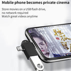 2 in 1 USB OTG Adapter USB 3.0 Female to USB-C and Micro USB Male Converter with Lanyard for Phone Tablet Flash Drive Keyboard Mouse