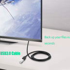 USB 3.0 Extension Cable Type A Male to Female 5Gbps USB Extender Cord for Computer TV Mouse Keyboard Printer Webcam PS4 VR 30cm to 5m