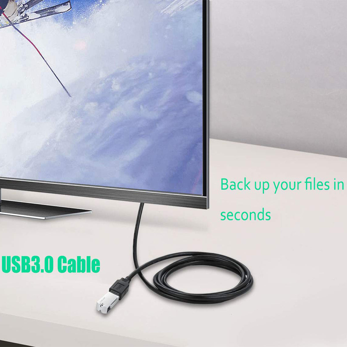 USB 3.0 Extension Cable Type A Male to Female 5Gbps USB Extender Cord for Computer TV Mouse Keyboard Printer Webcam PS4 VR 30cm to 5m