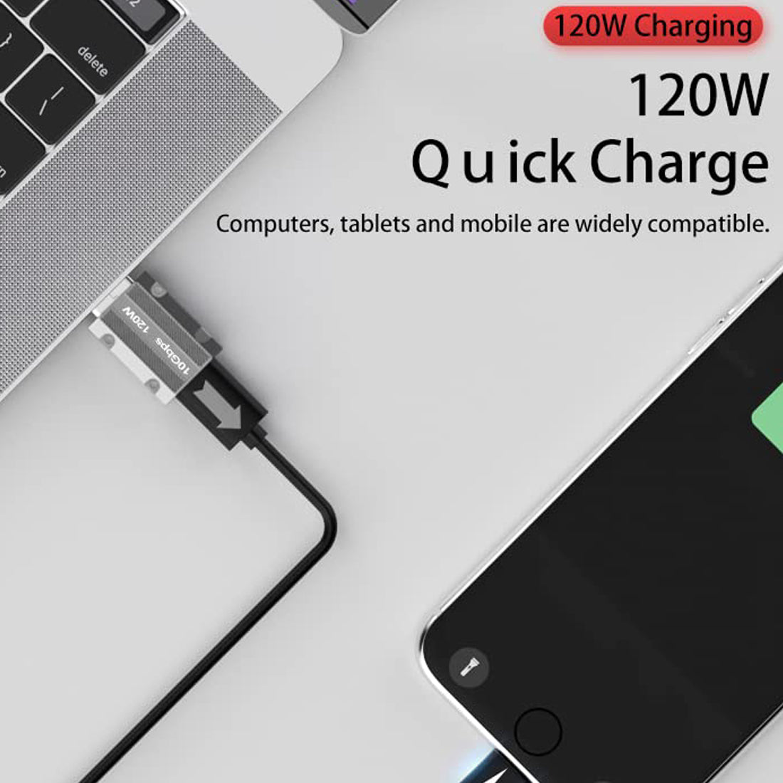 USB A to USB C Female Adapter 10Gbps Type C Converter Zinc Alloy Reversible Connector for Laptop Charger Power Bank Car