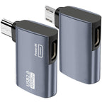 90 Degree Micro USB OTG Adapter Powered USB A Female for Fire TV Stick 4K Max Lite Chromecast Android Phone Tablet Left Right Angle