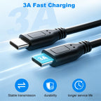 USB-C Male to Dual USB-C Male Y Splitter Cable 30cm Charge Two USB-C Devices Simultaneously Charging Only