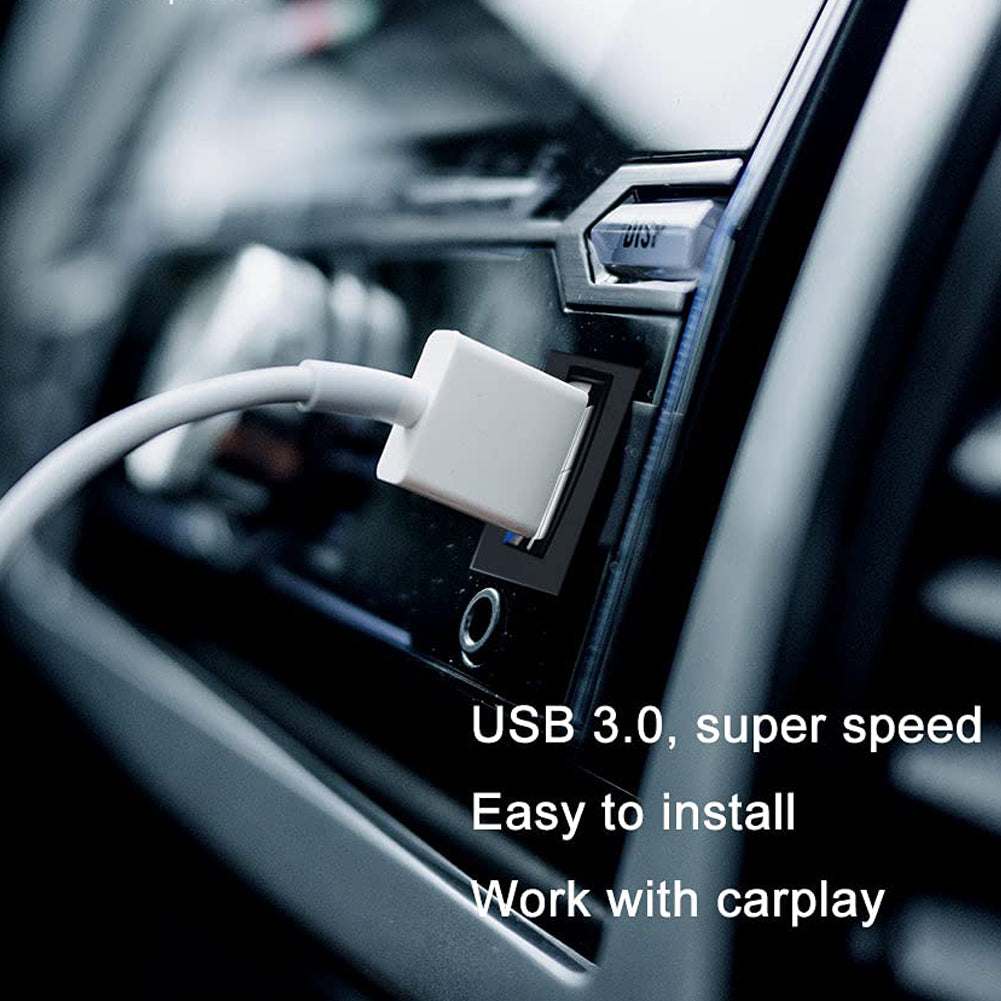 Square USB 3.0 Flush Panel Mount Extension Cable for Car, Boat & Motorcycle Dashboard
