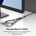 USB Splitter 1 in 2 Out USB A Male to Dual USB Female Y Splitter Cable Nylon Braided 480Mbps Data Sync and Charging Cord for PC Laptop Keyboard Mouse Flash Drive