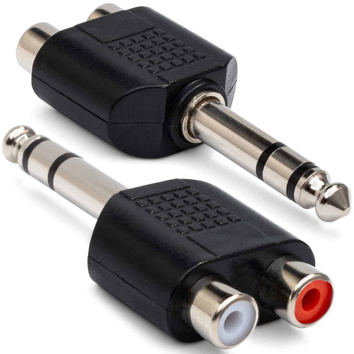 6.35mm to RCA Adapter 1/4 Inch TRS Male to Dual RCA Female Splitter 6.5mm Stereo Phono Audio Converter for Mixer Amplifier Speaker Guitar AV Receiver