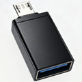 Micro USB to USB 3.0 Female OTG Adapter Aluminum Alloy Connector for Android Smartphones and Tablets