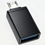 Micro USB to USB 3.0 Female OTG Adapter Aluminum Alloy Connector for Android Smartphones and Tablets