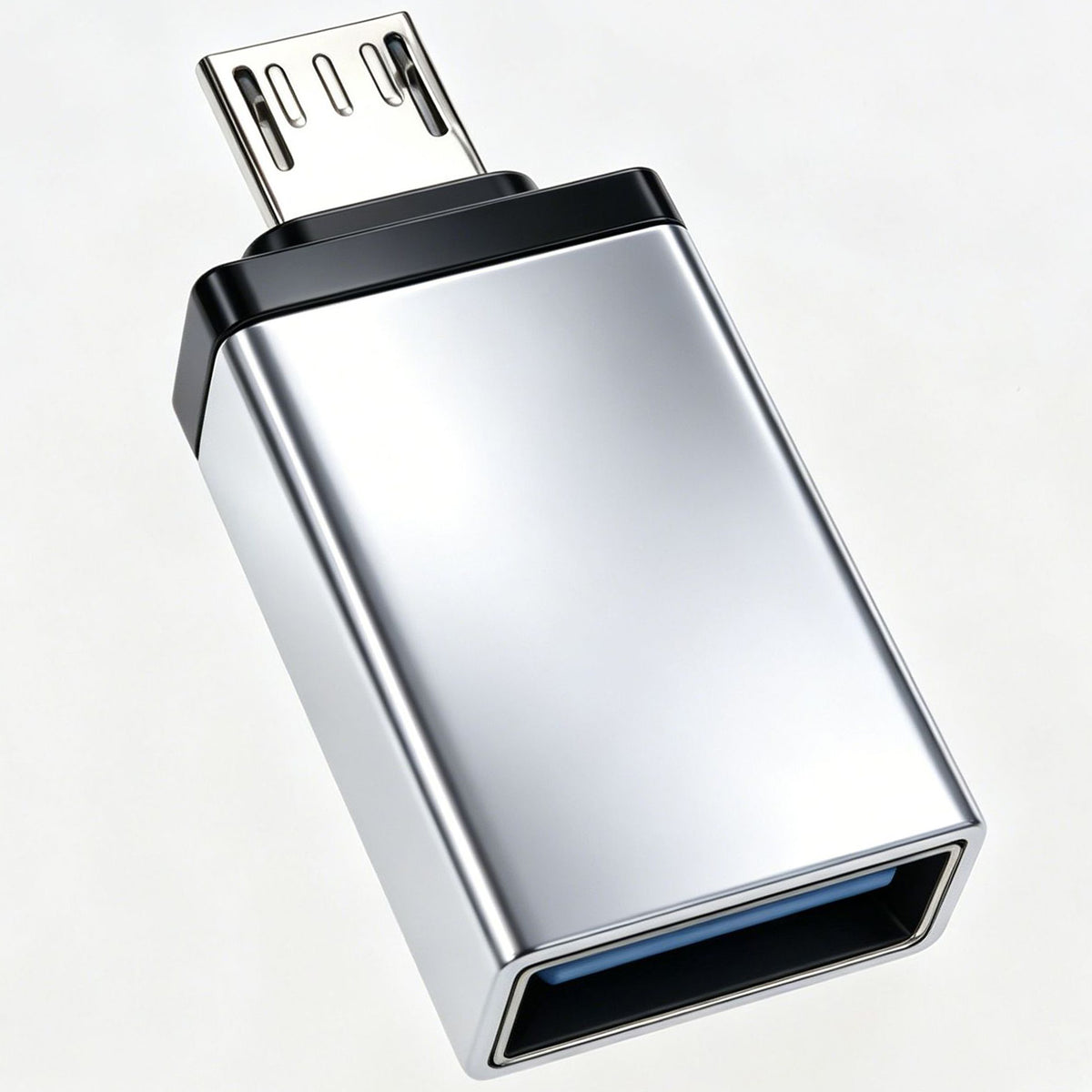 Micro USB to USB 3.0 Female OTG Adapter Aluminum Alloy Connector for Android Smartphones and Tablets