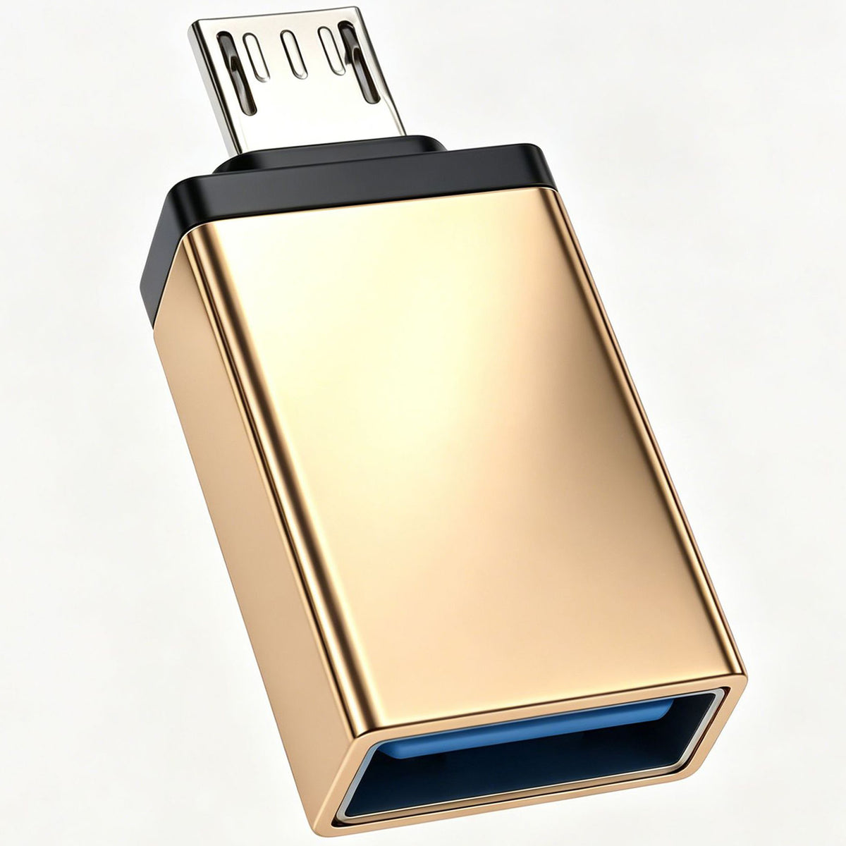 Micro USB to USB 3.0 Female OTG Adapter Aluminum Alloy Connector for Android Smartphones and Tablets