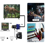 1080P HDMI to VGA Adapter Converter with 3.5mm Audio Output Cable HDMI Male to VGA Female Gold Plated for Laptop PC TV Box Xbox PS3 Monitor Projector