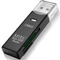 USB 3.0 SD Card Reader 5Gbps SuperSpeed 2 in 1 Dual Slot Flash Memory Adapter Micro SD TF SDXC SDHC UHS I for PC Laptop Camera Dash Cam